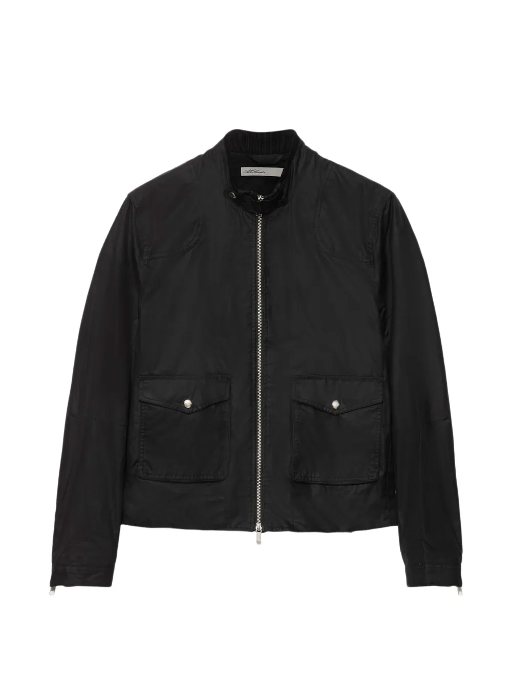 AllSaints Giacca Kirk in cotone cerato - Nero