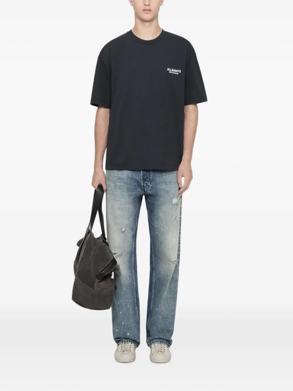 AllSaints Shadow T-shirt met korte mouwen Blauw