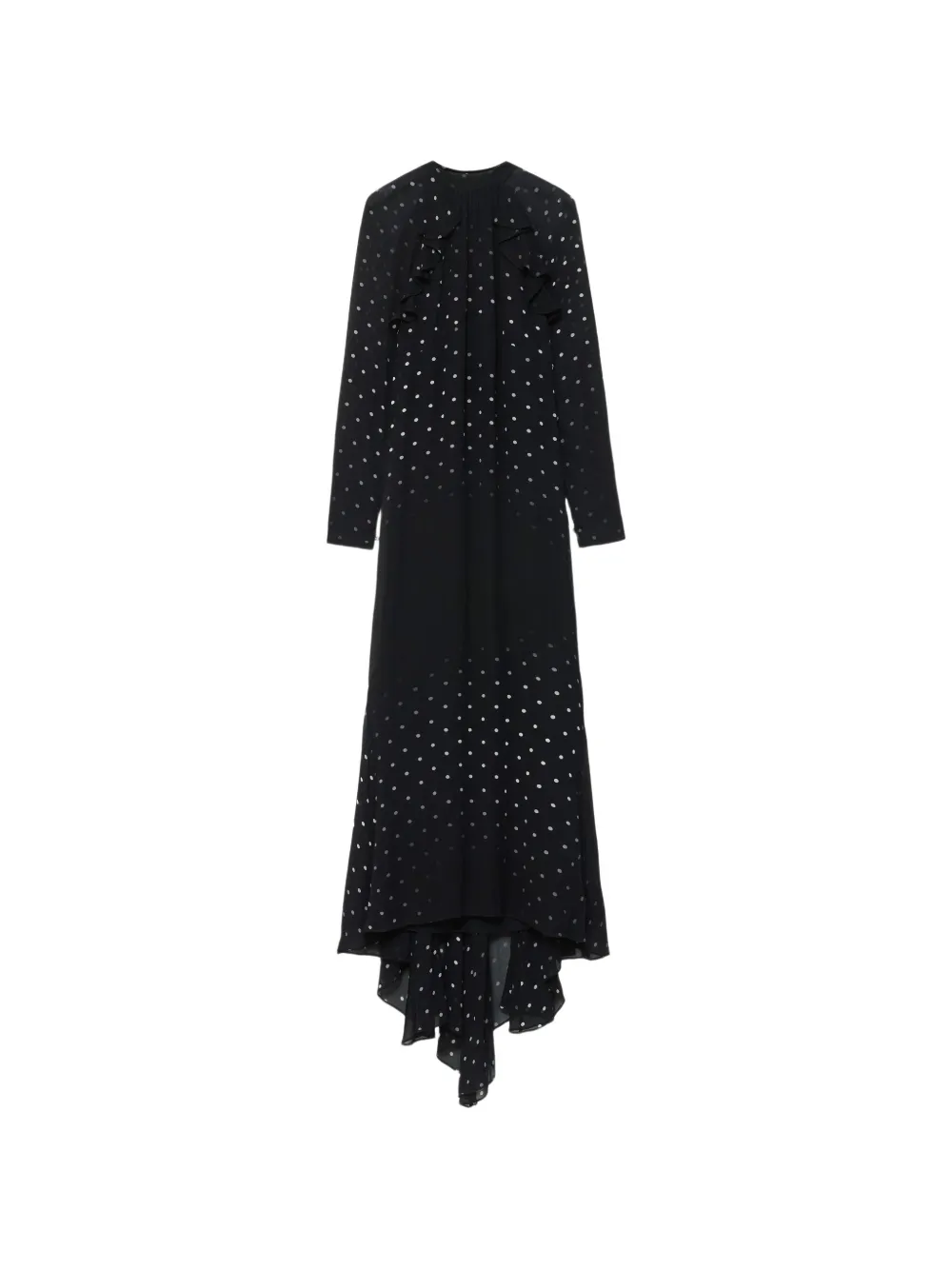 AllSaints robe longue Clarisse à pois - Noir