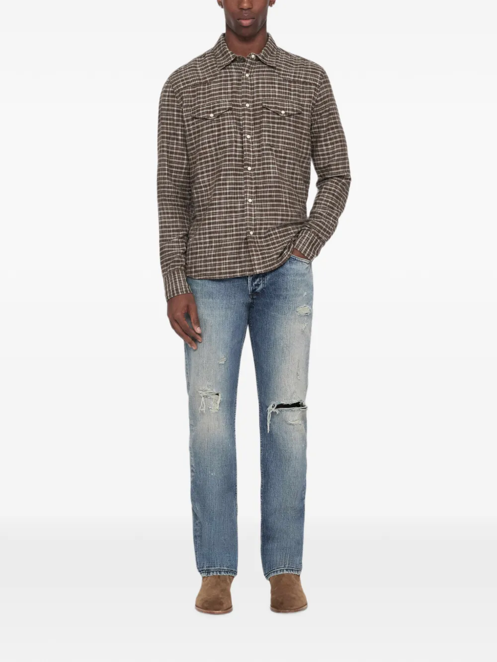 AllSaints Straight jeans Blauw