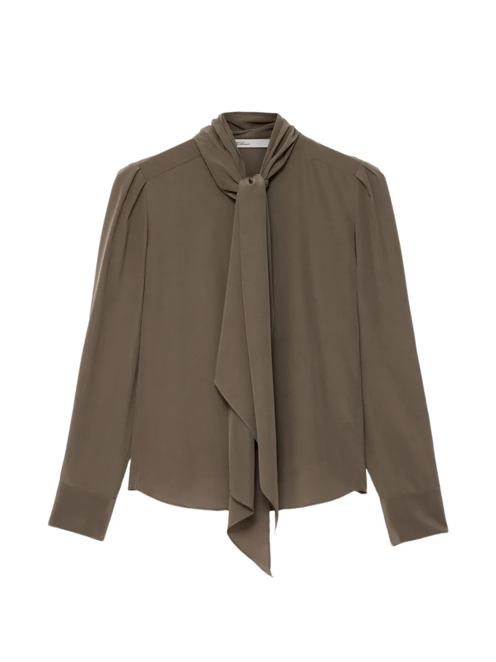 AllSaints Camicia Iris con fiocco al collo - Verde