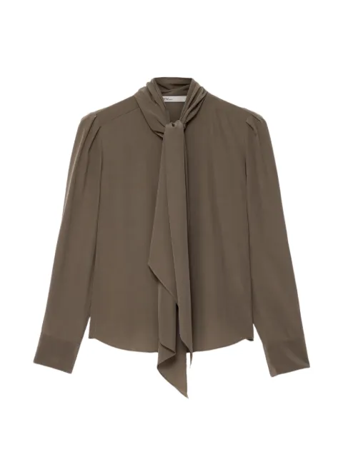 AllSaints Iris tie-neck shirt