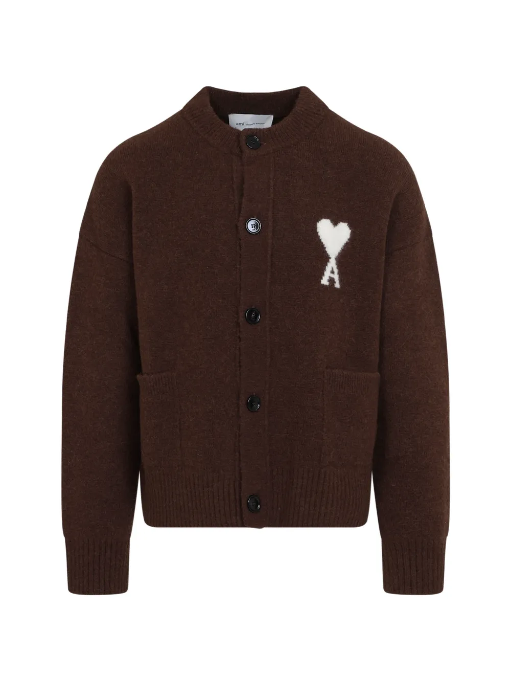 AMI Paris Ami de Coeur alpaca cardigan