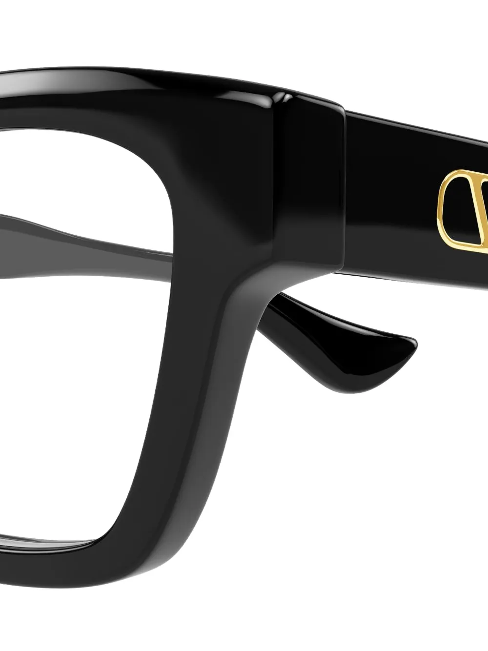 VALENTINO GARAVANI EYEWEAR VLogo rectangle-frame glasses Zwart