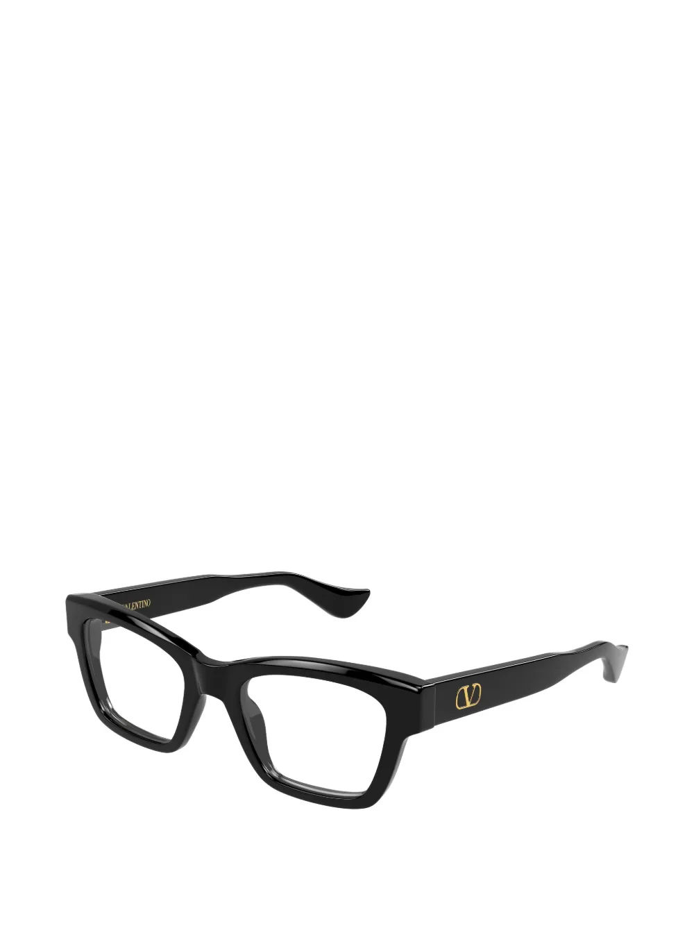 VALENTINO GARAVANI EYEWEAR VLogo rectangle-frame glasses Zwart