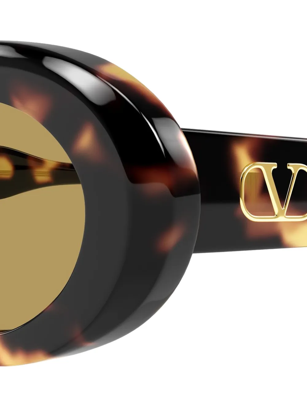VALENTINO GARAVANI EYEWEAR VLogo round-frame sunglasses Bruin