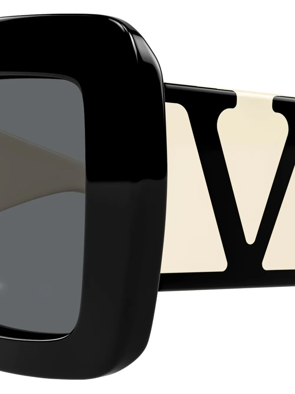 VALENTINO GARAVANI EYEWEAR VLogo square-frame sunglasses Zwart