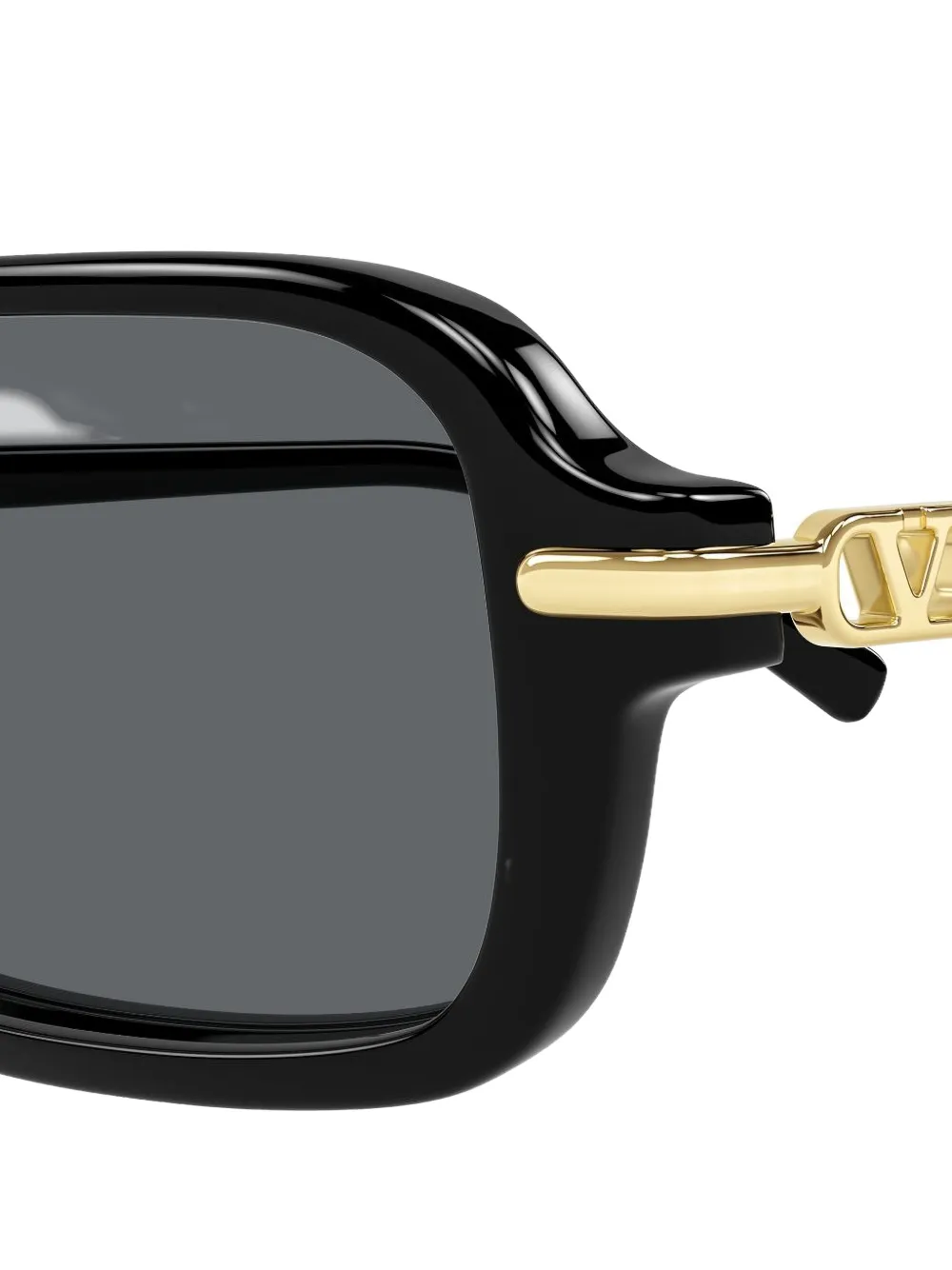 VALENTINO GARAVANI EYEWEAR VLogo rectangle-frame sunglasses Zwart