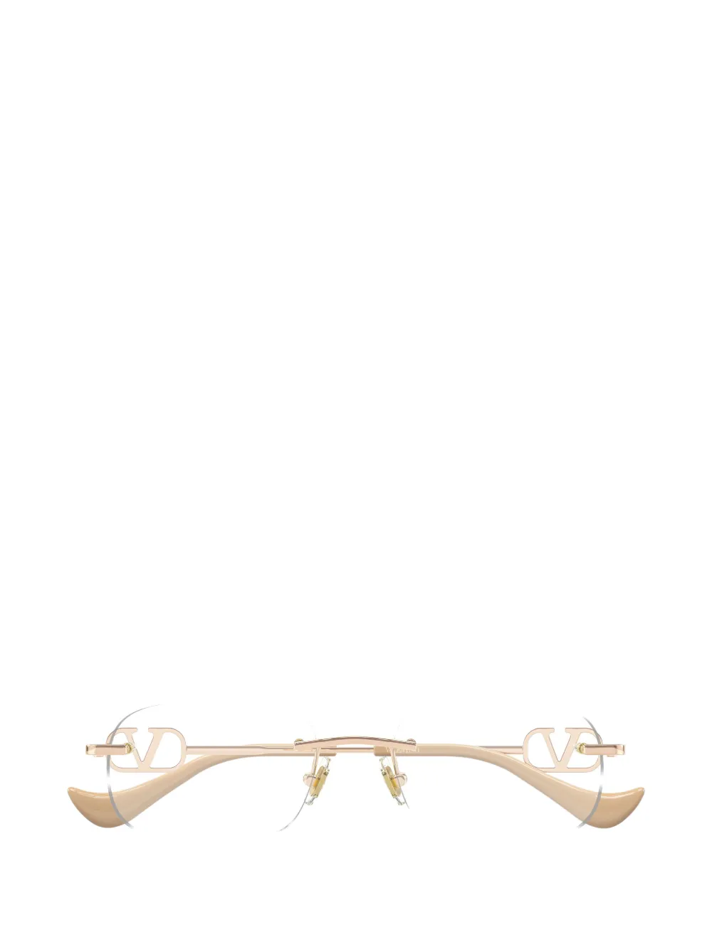 VALENTINO GARAVANI EYEWEAR VLogo bril met randloos montuur Goud