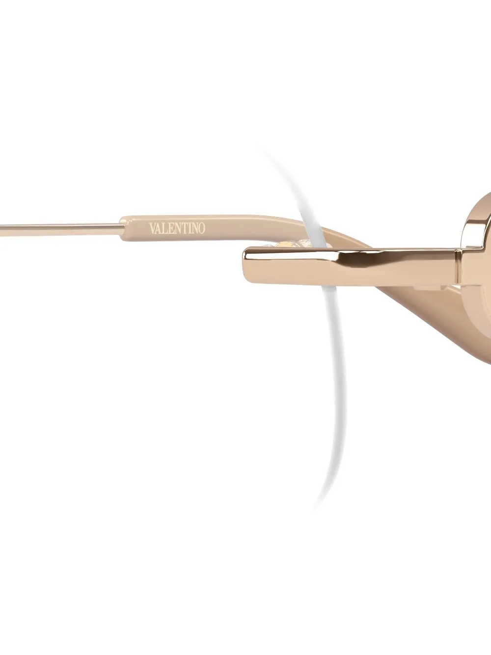 VALENTINO GARAVANI EYEWEAR VLogo bril met randloos montuur Goud