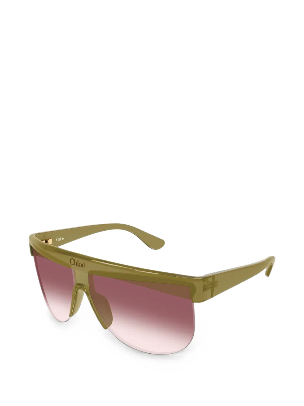 Chloé Eyewear Explorer geometric-frame sunglasses Groen