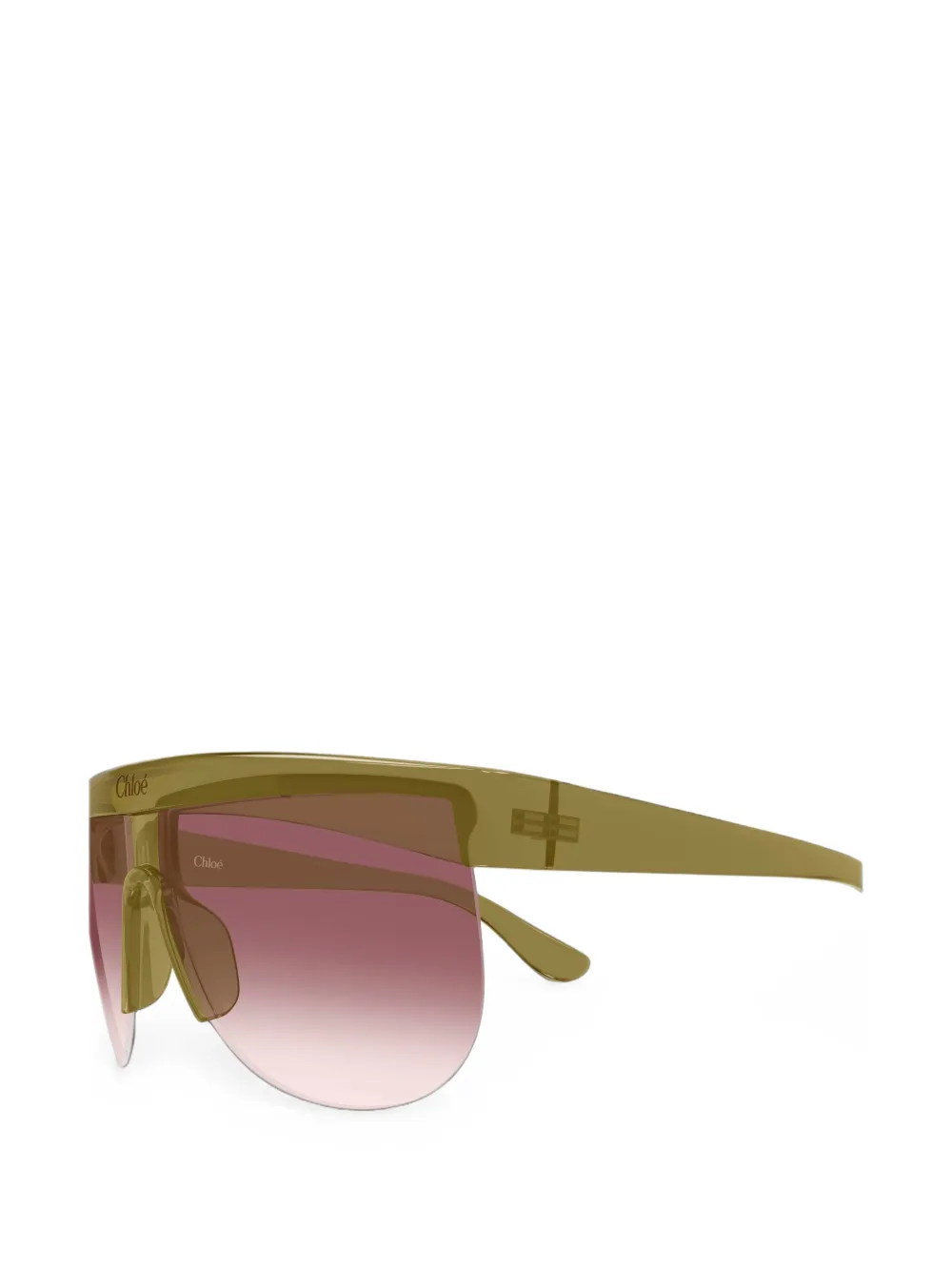 Chloé Eyewear Explorer geometric-frame sunglasses Groen