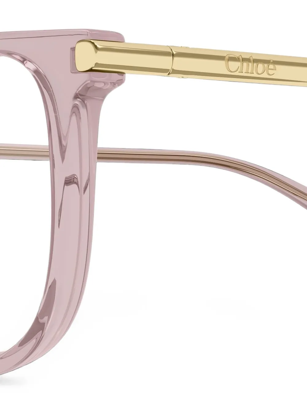 Chloé Eyewear geometric-frame glasses Roze