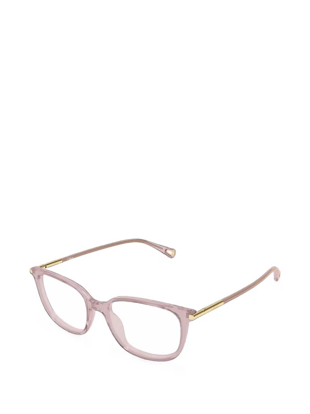Chloé Eyewear geometric-frame glasses Roze