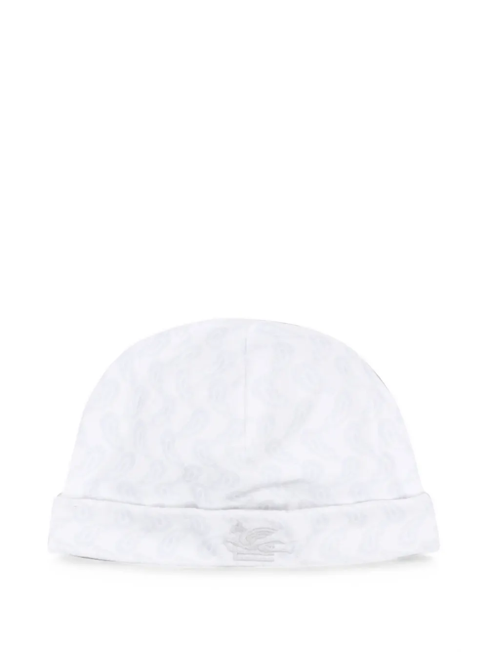 ETRO KIDS Paisley-print beanie hat set Wit
