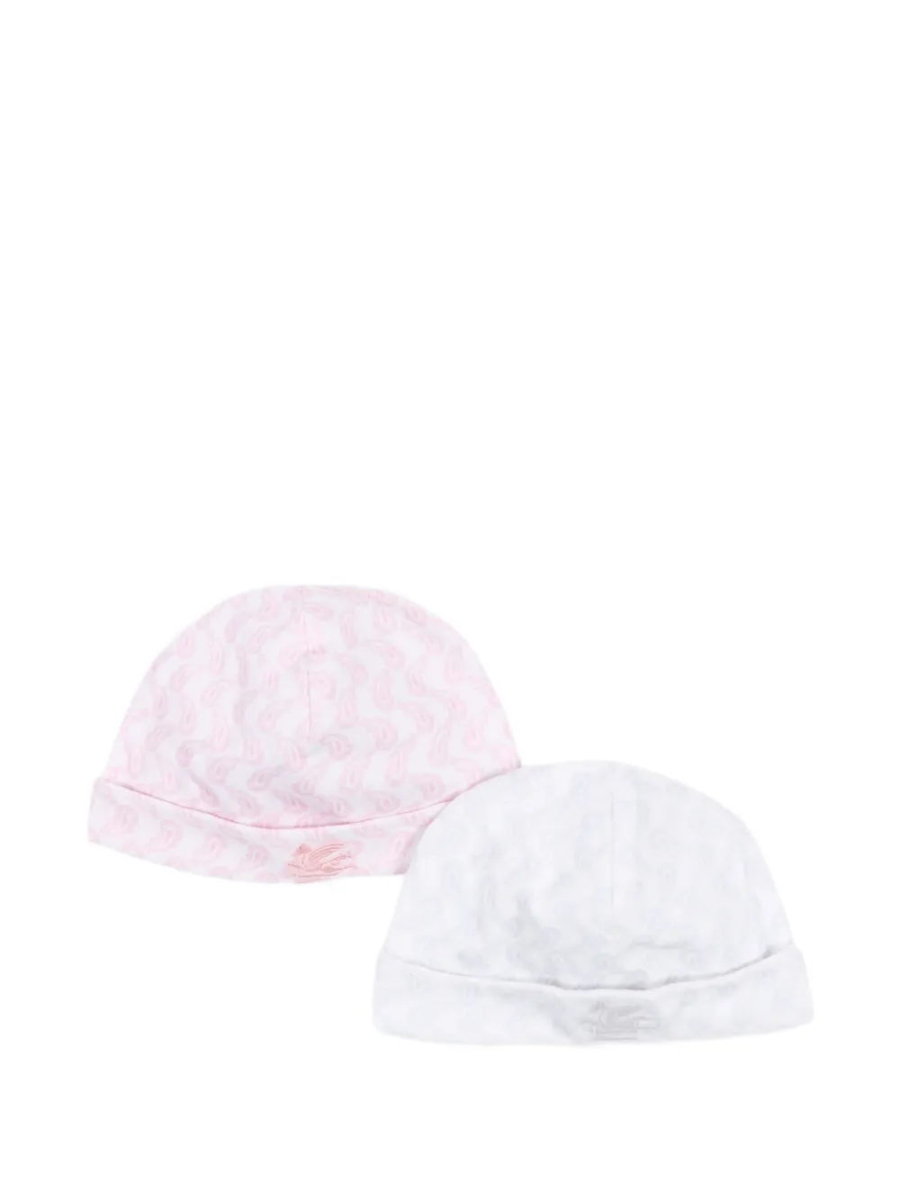 ETRO KIDS ensemble de bonnets à motif cachemire - Blanc