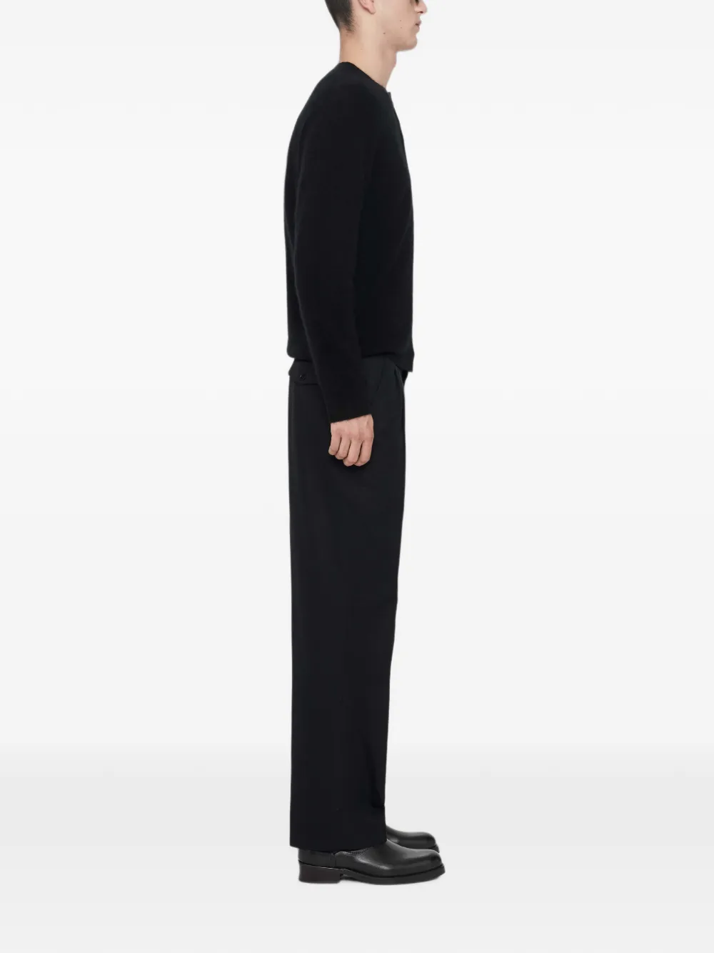 AllSaints Straight plooibroek Zwart