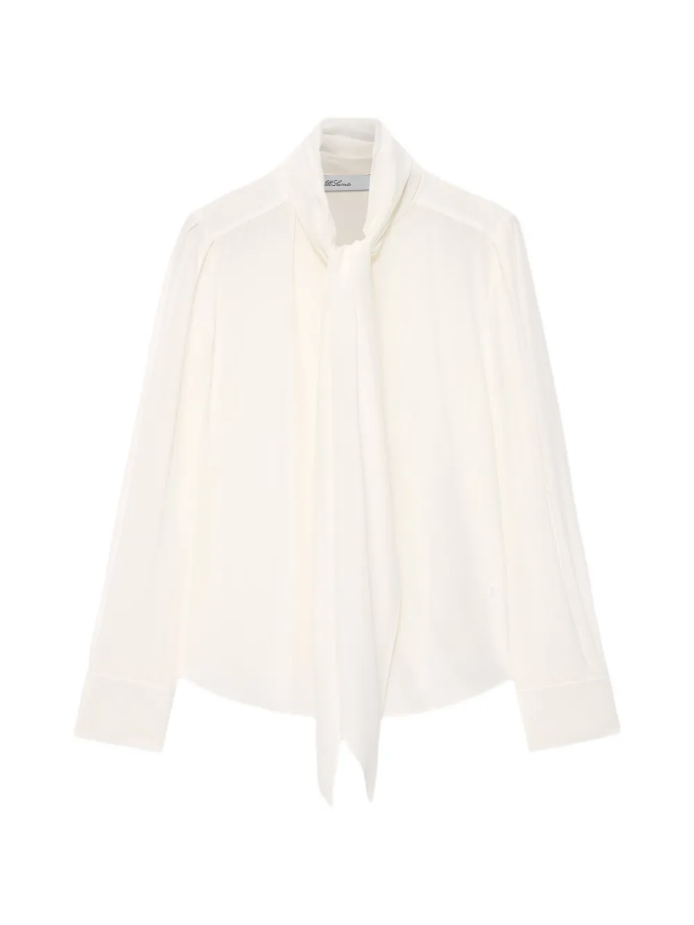 AllSaints Camicia Iris con fiocco al collo - Bianco