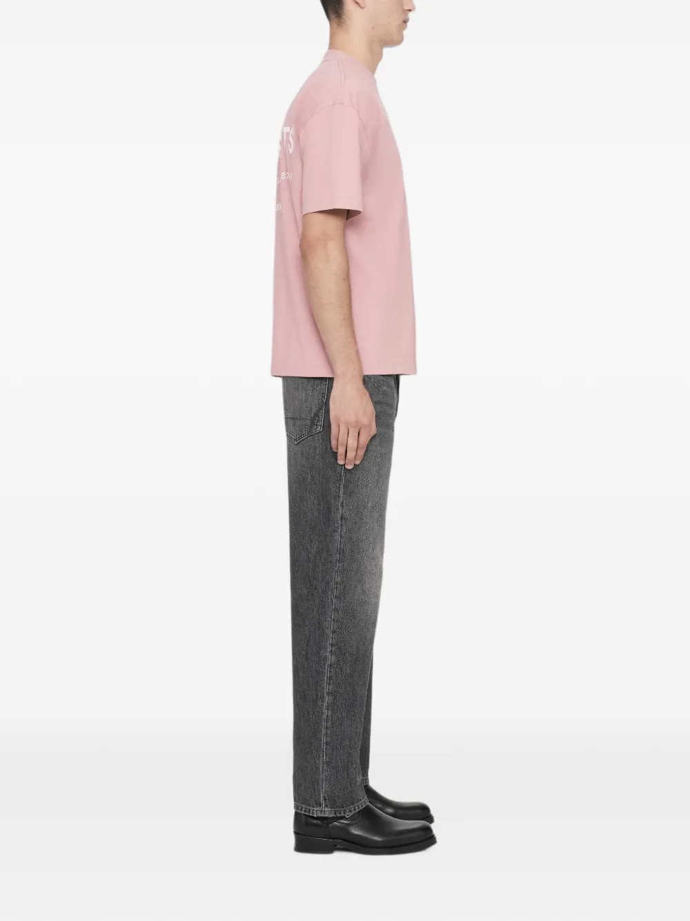 AllSaints Backstage T-shirt met logoprint Roze