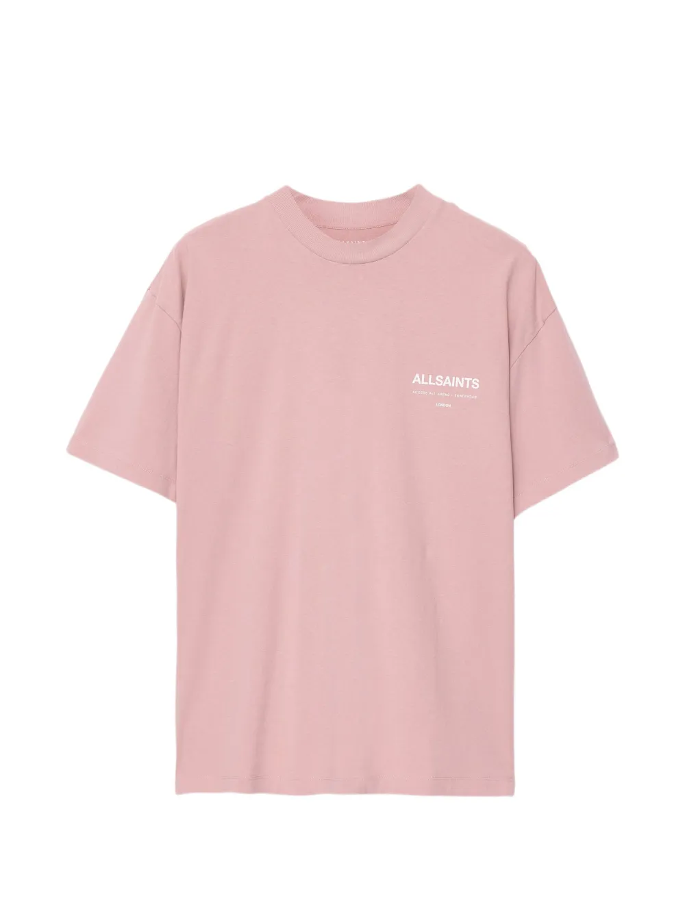 AllSaints T-shirt Backstage con logo - Rosa