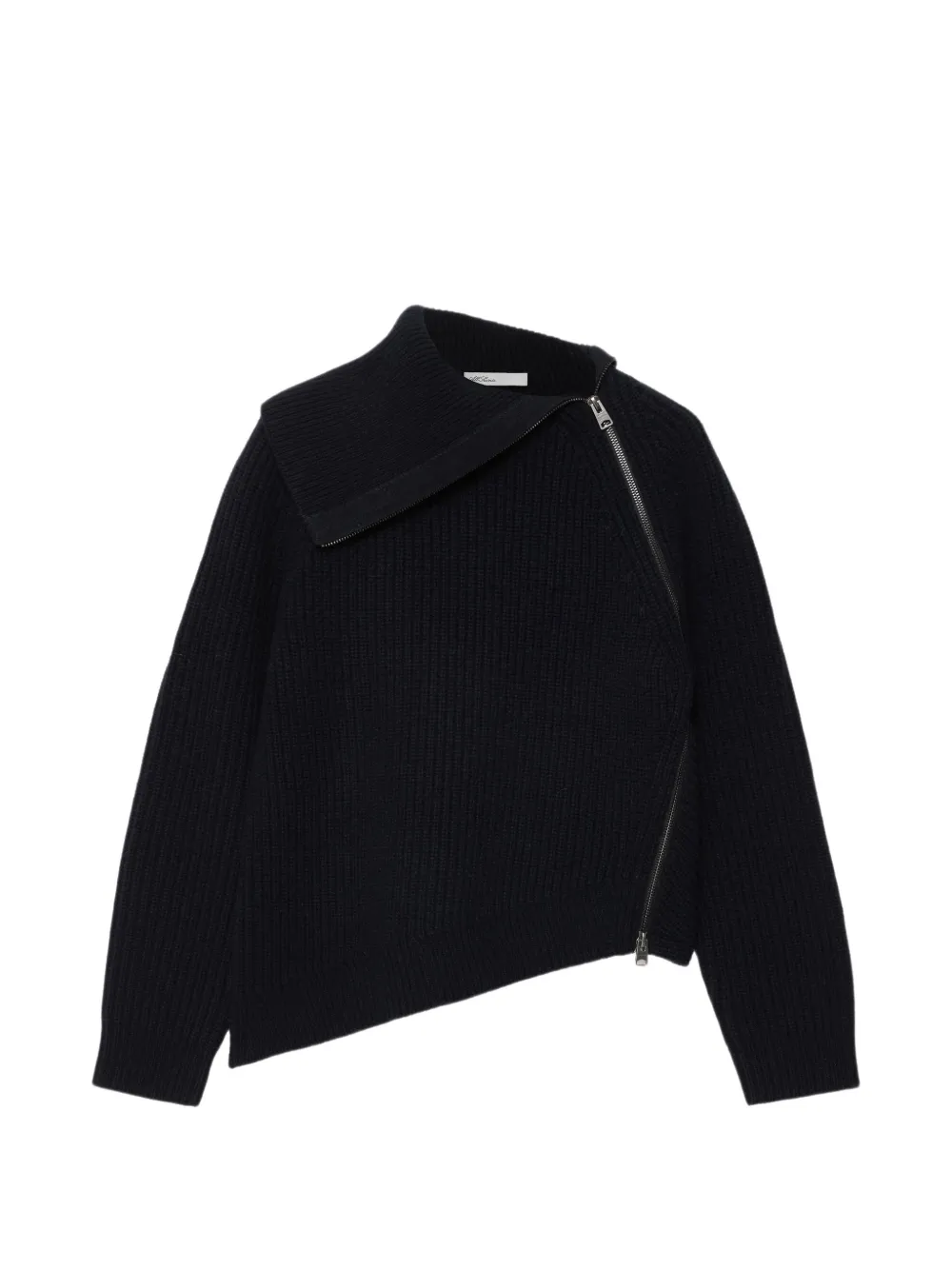 AllSaints Maglione asimmetrico Cleo con zip - Blu