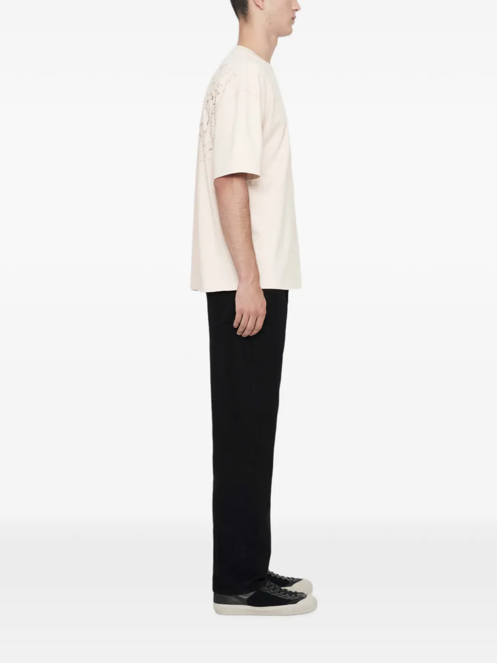 AllSaints Roller grafische print T-shirt met logo Wit