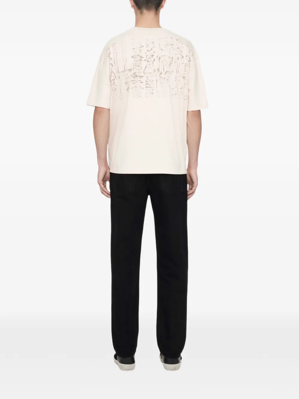 AllSaints Roller grafische print T-shirt met logo Wit