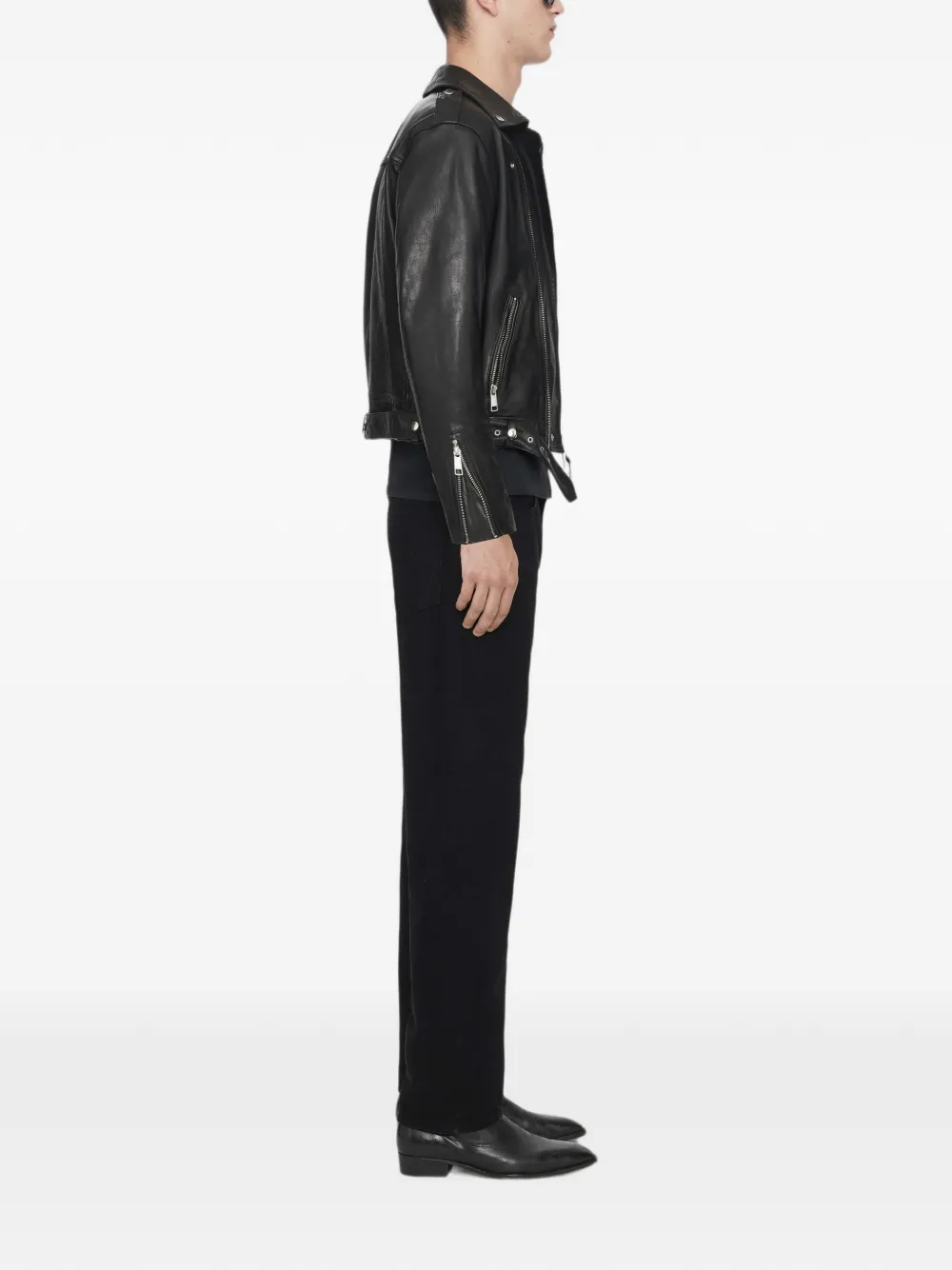 AllSaints Neo leren jack Zwart