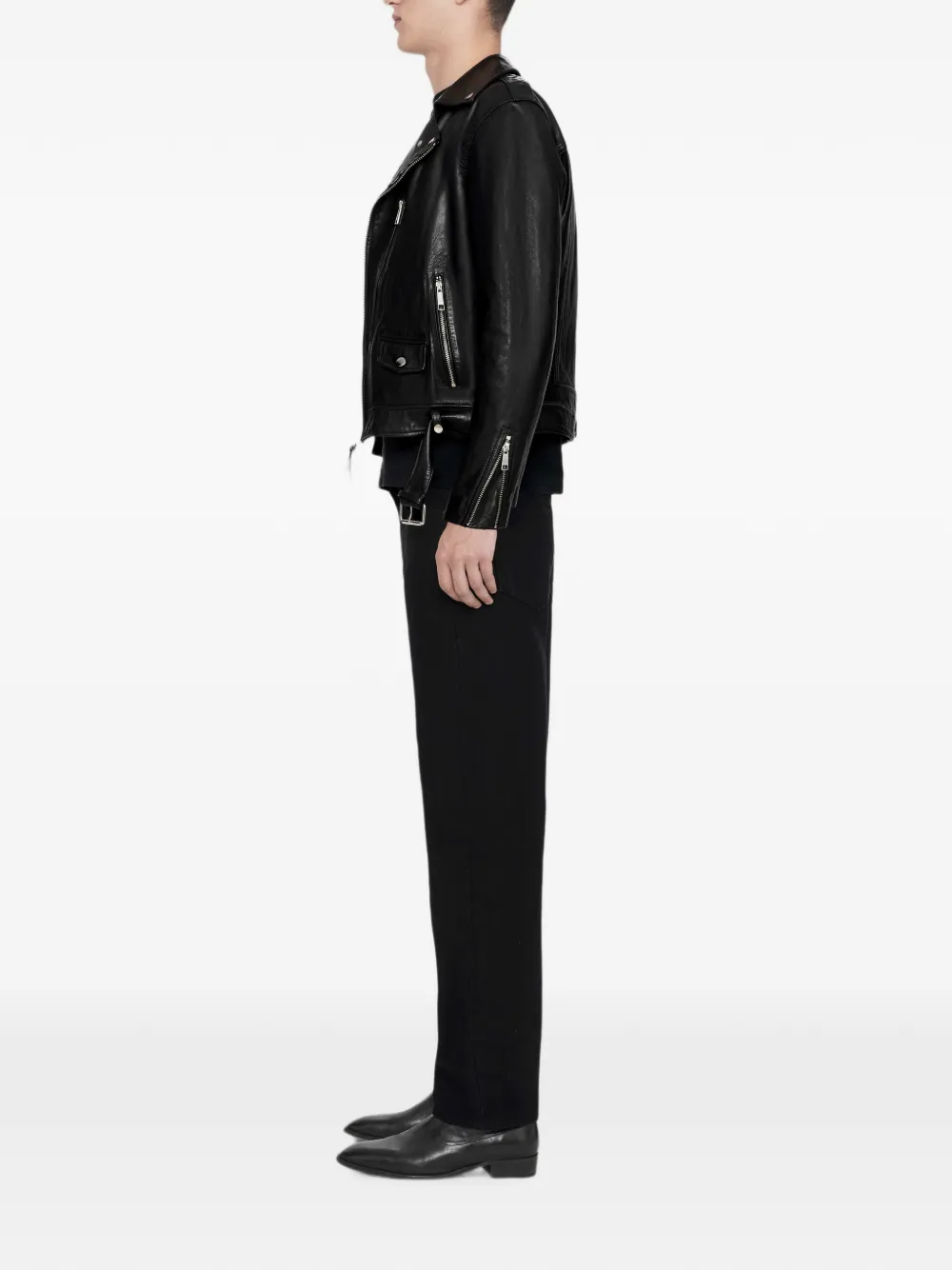 AllSaints Neo leren jack Zwart