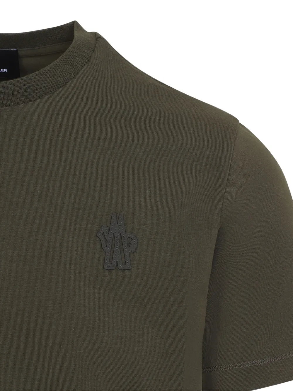 Moncler Grenoble Drie T-shirts met logopatch Groen