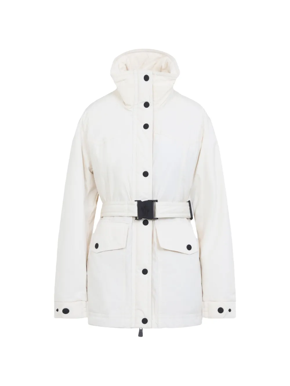 Moncler Grenoble veste ceinturée Caramany à col montant - Blanc
