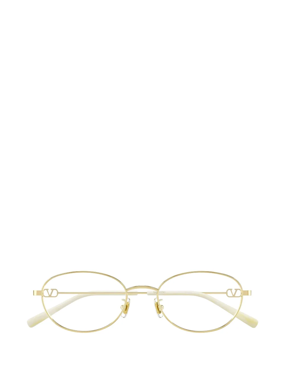 VALENTINO GARAVANI EYEWEAR VLogo oval-frame glasses