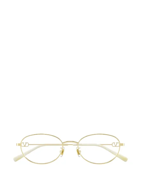 VALENTINO GARAVANI EYEWEAR VLogo oval-frame glasses