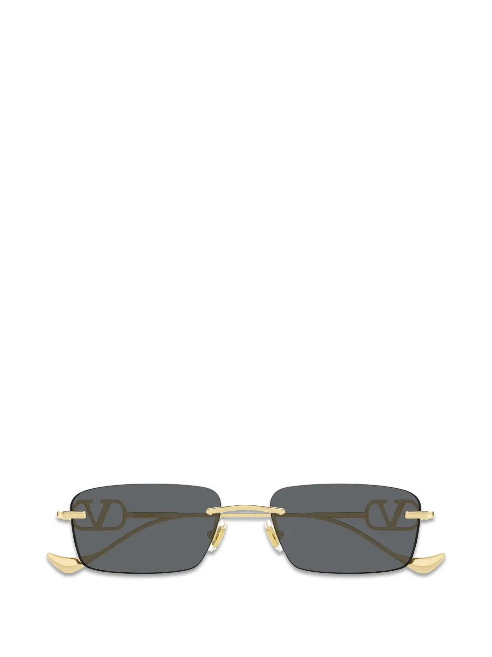 VALENTINO GARAVANI EYEWEAR VLogo Signature rectangle-frame sunglasses Goud