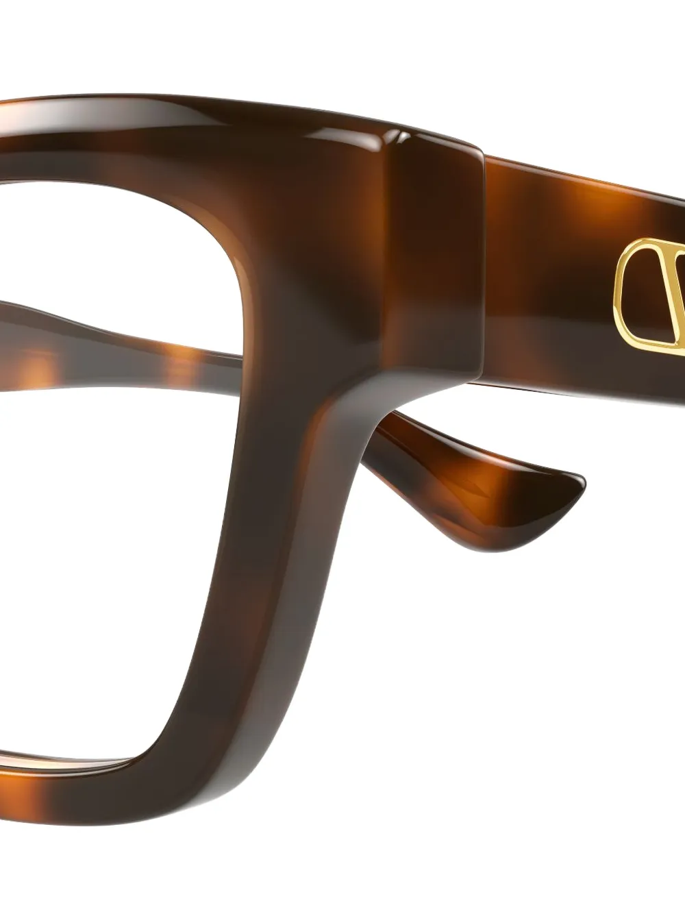 VALENTINO GARAVANI EYEWEAR VLogo Signature rectangle-frame glasses Bruin
