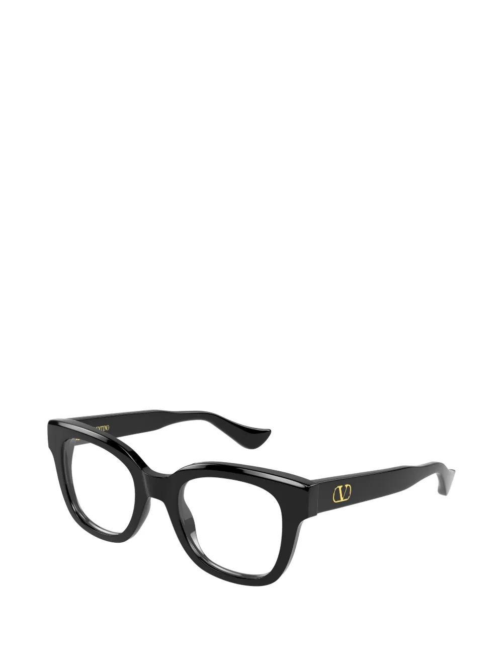 VALENTINO GARAVANI EYEWEAR VLogo geometric-frame glasses Zwart