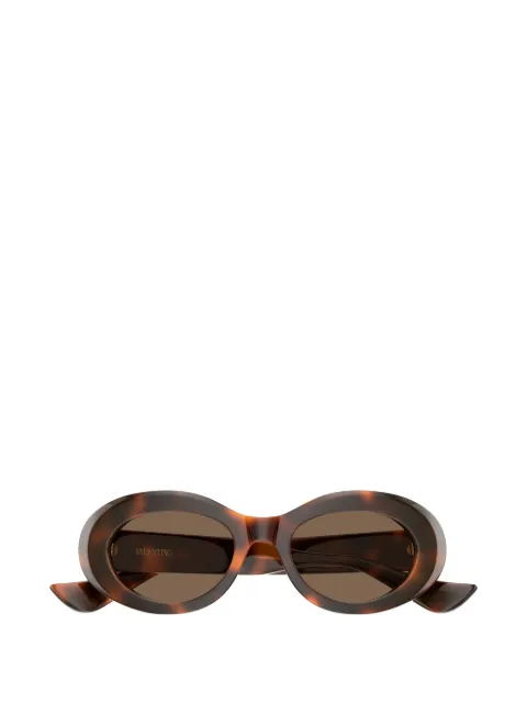 VALENTINO GARAVANI EYEWEAR VLogo oval-frame sunglasses