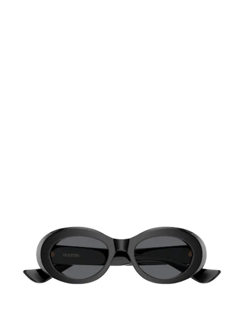 VALENTINO GARAVANI EYEWEAR VLogo oval-frame sunglasses