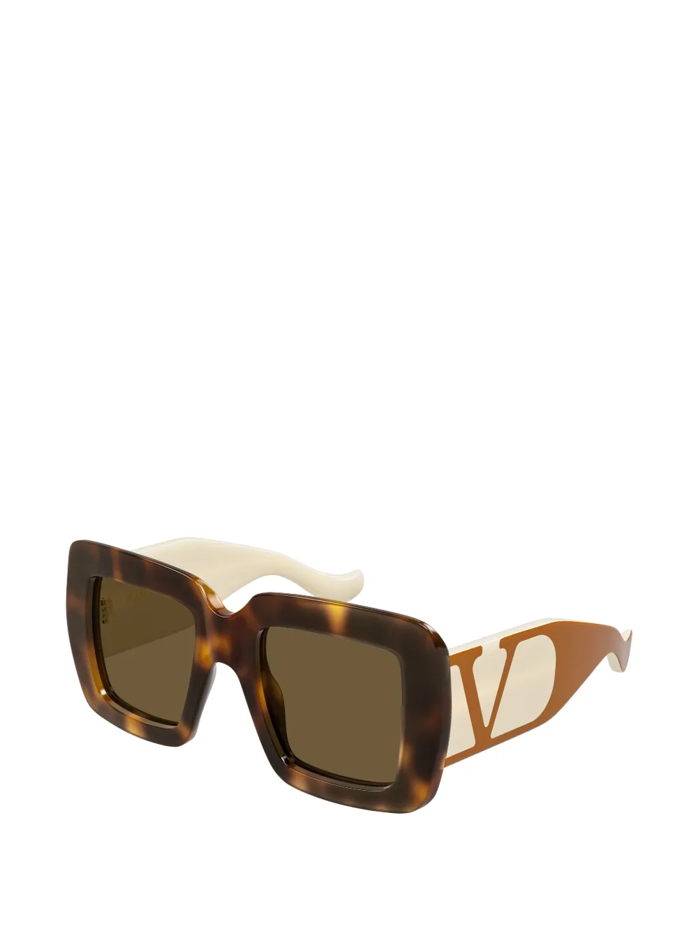 VALENTINO GARAVANI EYEWEAR VLogo square-frame sunglasses Bruin