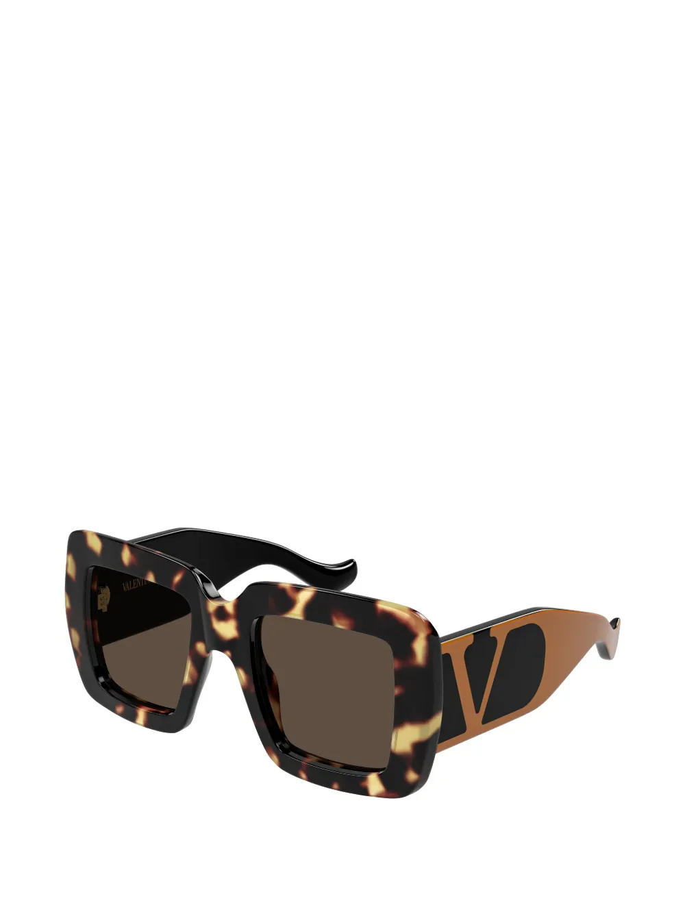 VALENTINO GARAVANI EYEWEAR VLogo square-frame sunglasses Bruin