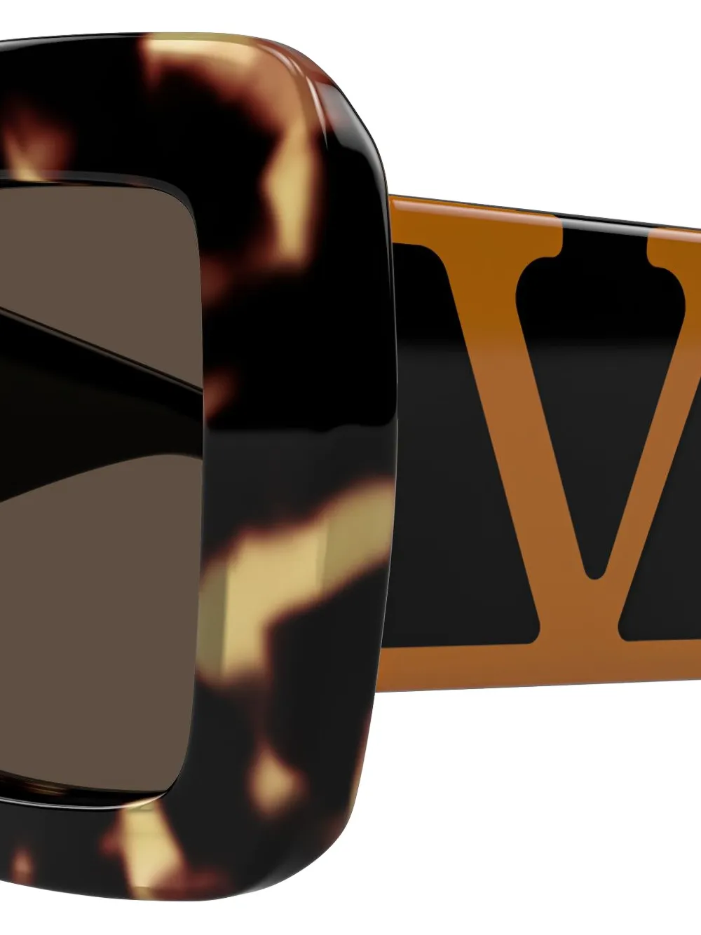VALENTINO GARAVANI EYEWEAR VLogo square-frame sunglasses Bruin