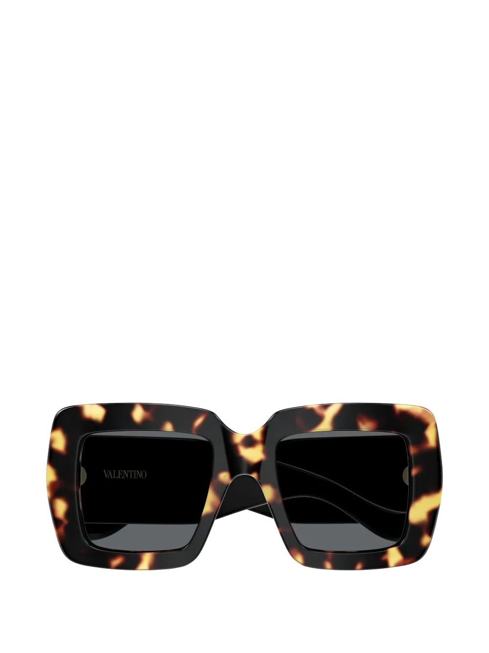VALENTINO GARAVANI EYEWEAR VLogo square-frame sunglasses - Marrone