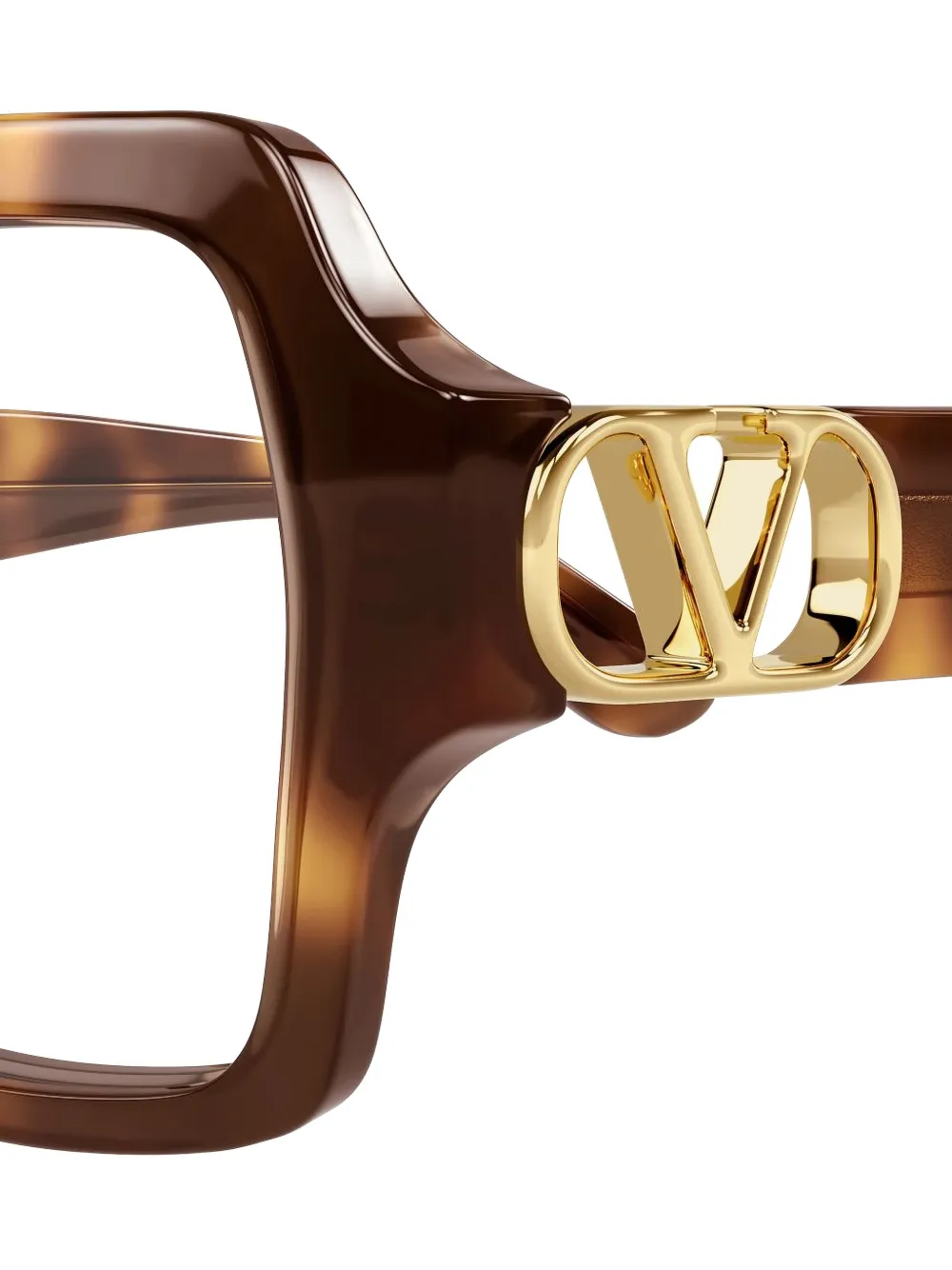 VALENTINO GARAVANI EYEWEAR VLogo geometric-frame glasses Bruin