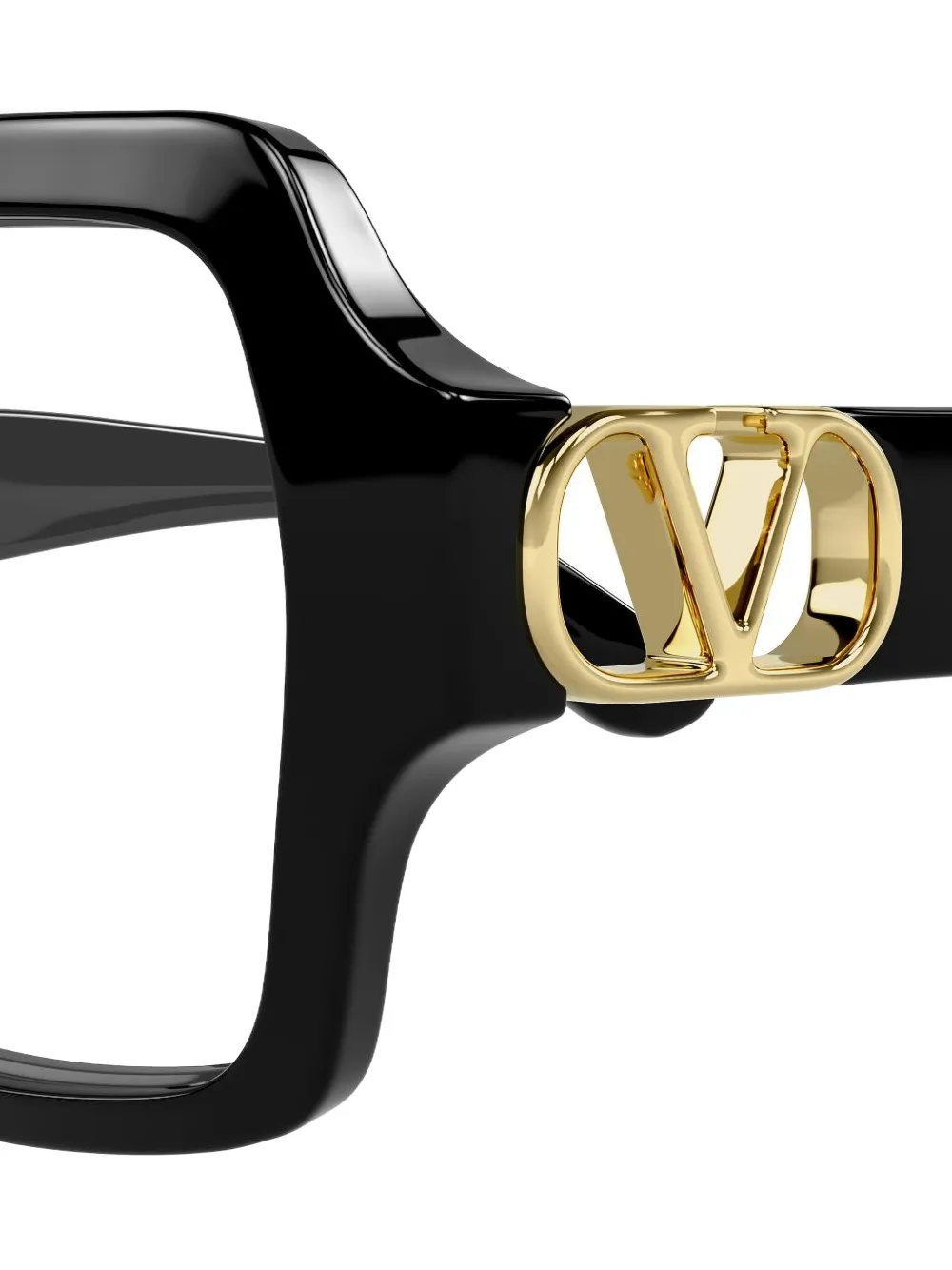 VALENTINO GARAVANI EYEWEAR VLogo geometric-frame glasses Zwart