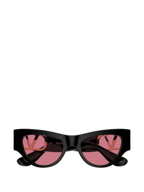 VALENTINO GARAVANI EYEWEAR VLogo crystal-embellished cat-eye frame sunglasses