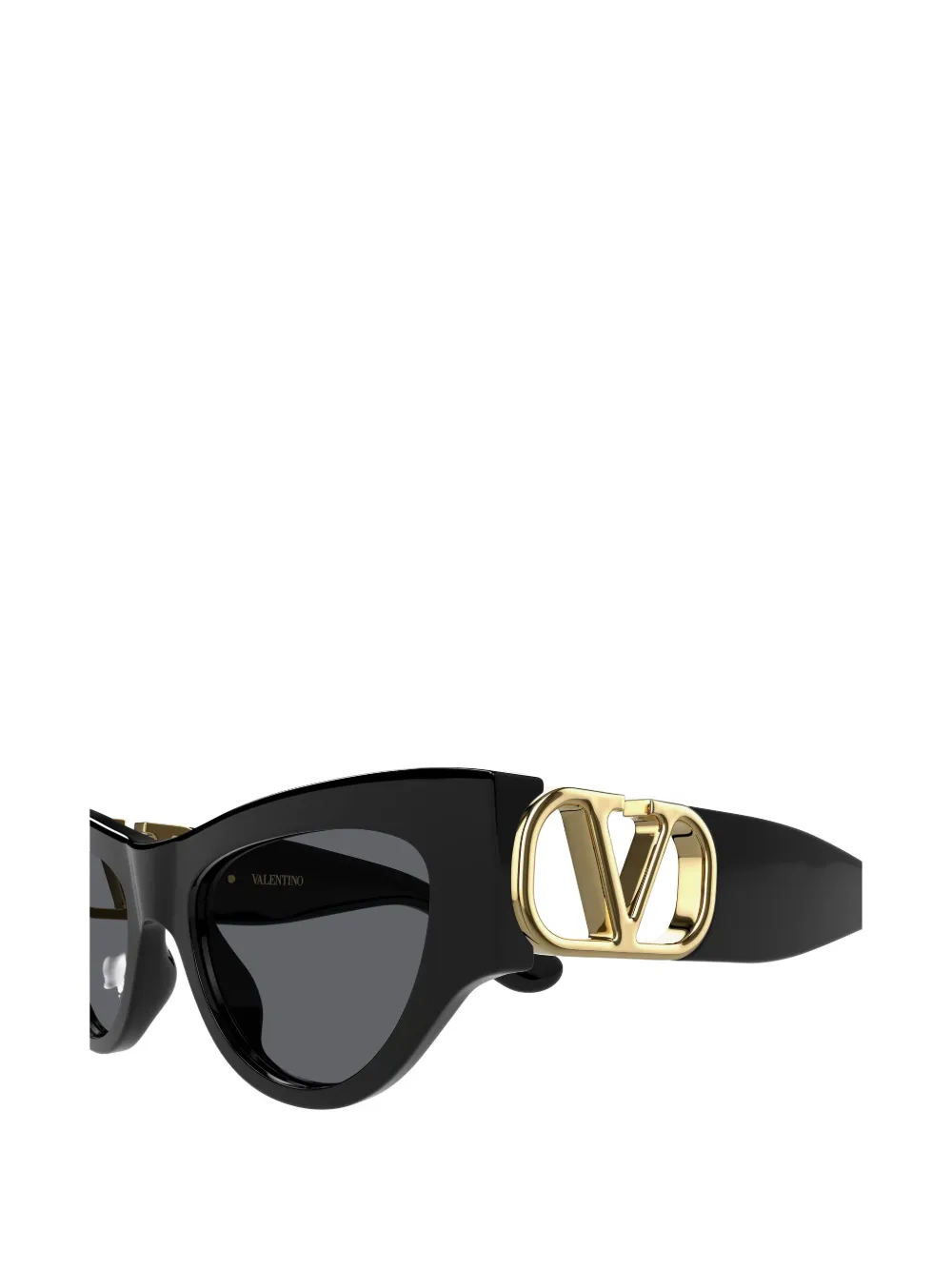 VALENTINO GARAVANI EYEWEAR VLogo Signature zonnebril met cat-eye montuur Zwart
