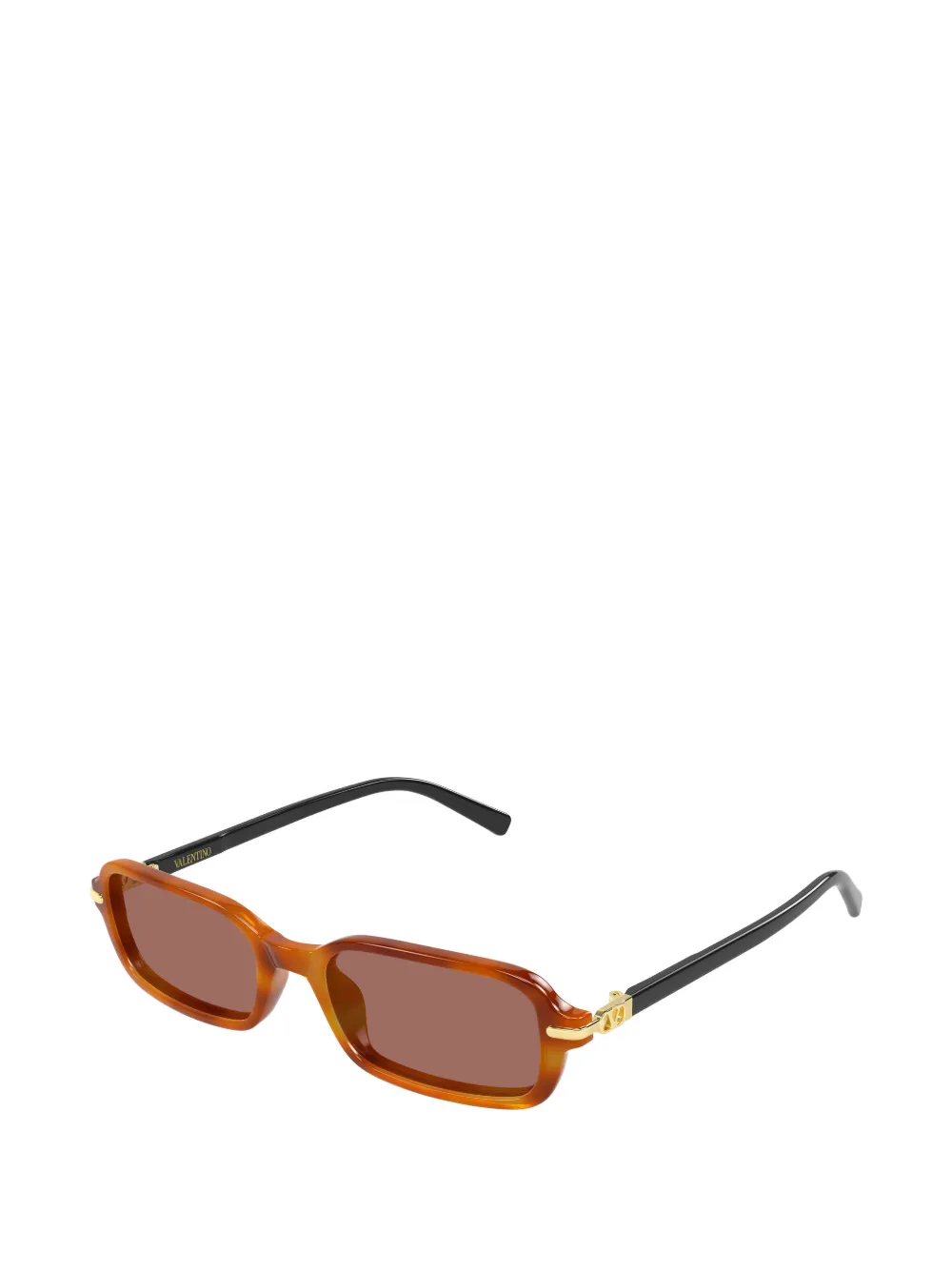 VALENTINO GARAVANI EYEWEAR VLogo rectangle-frame sunglasses Bruin