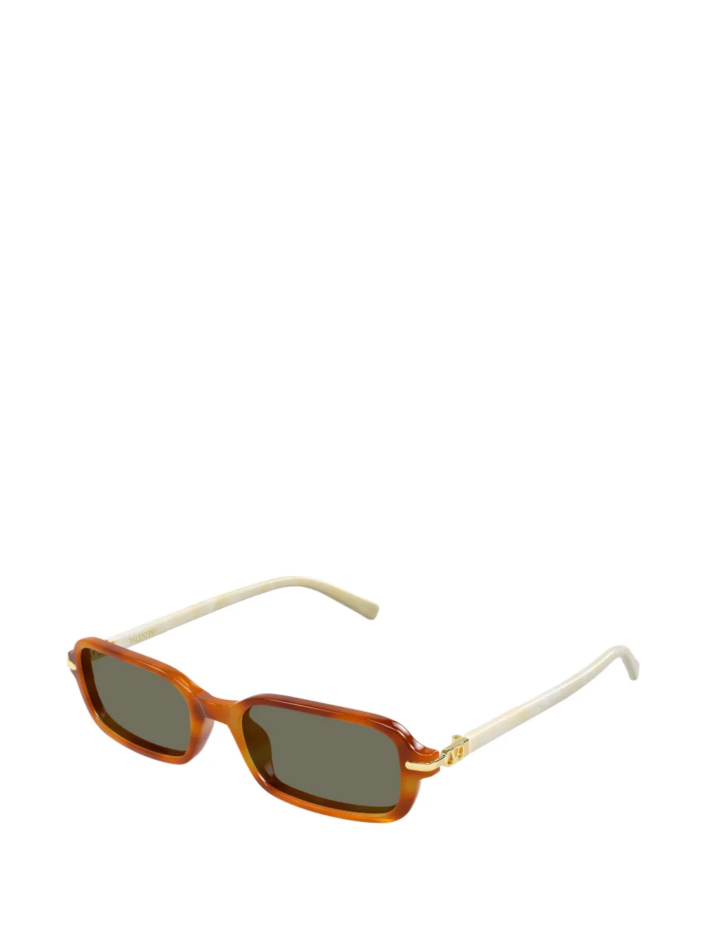 VALENTINO GARAVANI EYEWEAR VLogo rectangle-frame sunglasses Bruin
