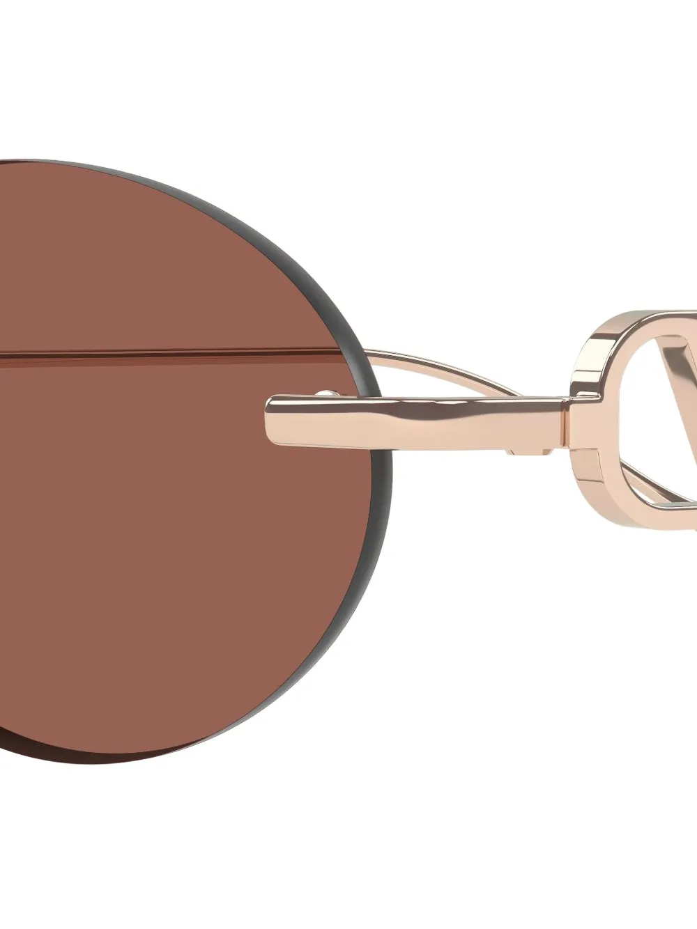 VALENTINO GARAVANI EYEWEAR VLogo oval-frame sunglasses Goud
