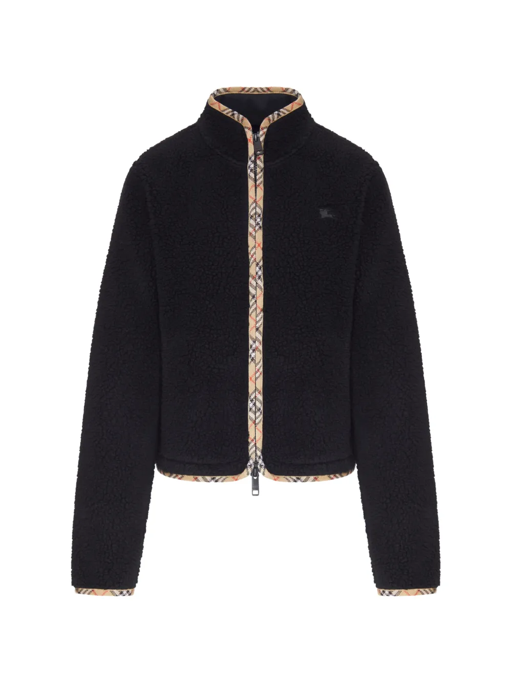 Burberry check-trim jacket - Nero